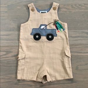Mud Pie 12-18 month fishing truck Jon Jon